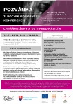 Pozvánka na odbornú konferenciu „Chráňme ženy a deti pred násilím"